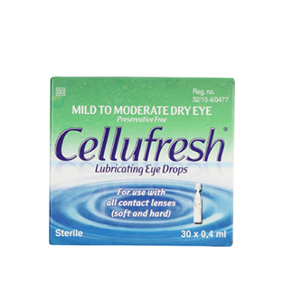 Picture of Cellufresh  Lubricating Eye Drops  30 x 0.4 ml