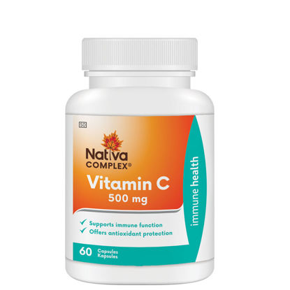 Picture of Nativa Vitamin C 500mg Capsules 60's