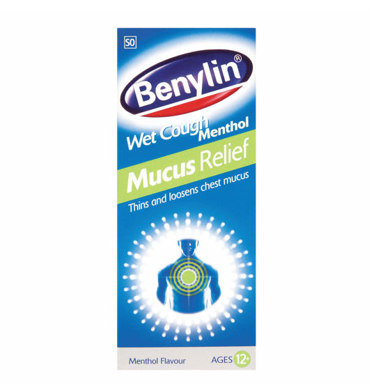 Picture of Benylin Wet Cough Menthol Mucus Relief 50ml