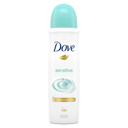 Picture of Dove Aerosol Sensitive Women Antiperspirant Spray 150ml