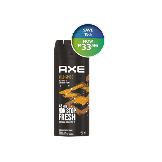 Picture of Axe Aerosol Wild Spice Deodorant Bodyspray 150ml