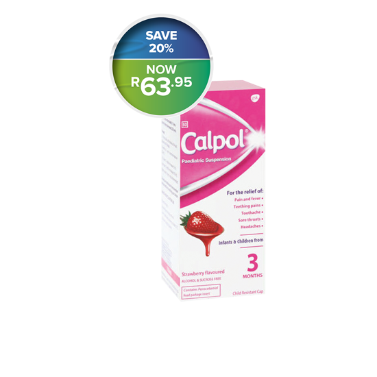 Picture of Calpol Paediatric Suspension 120mg/5ml 100ml