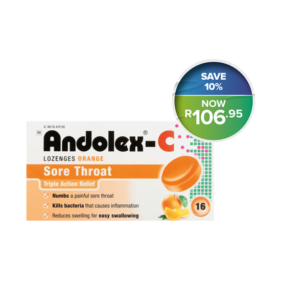 Picture of Andolex-C Orange Lozenges 16's