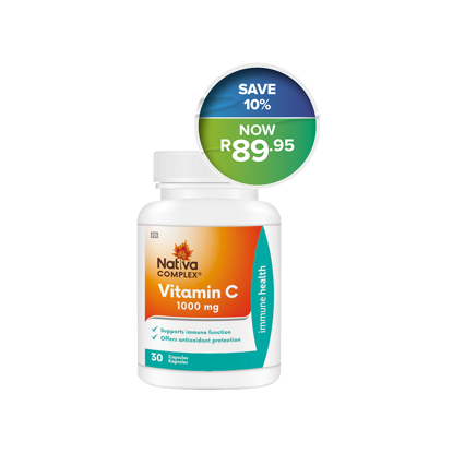 Picture of Nativa Vitamin C 1000mg Capsules 30's